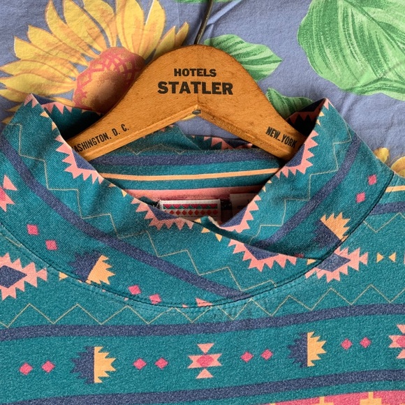 Western Style Mock Turtleneck - Picture 2 of 4